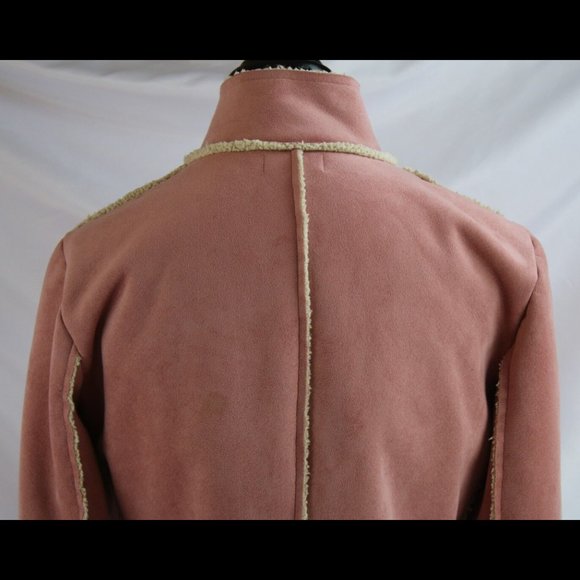 Anthropologie Pink Zippered Jacket By Velvet Long Sleeves - Picture 11 of 12